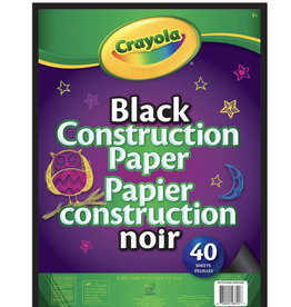 Crayola Black Construction Paper 40ct