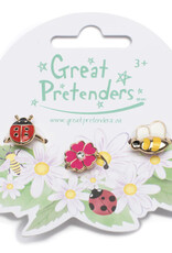 Great Pretenders Lady Bug Garden Ring Set 3pc