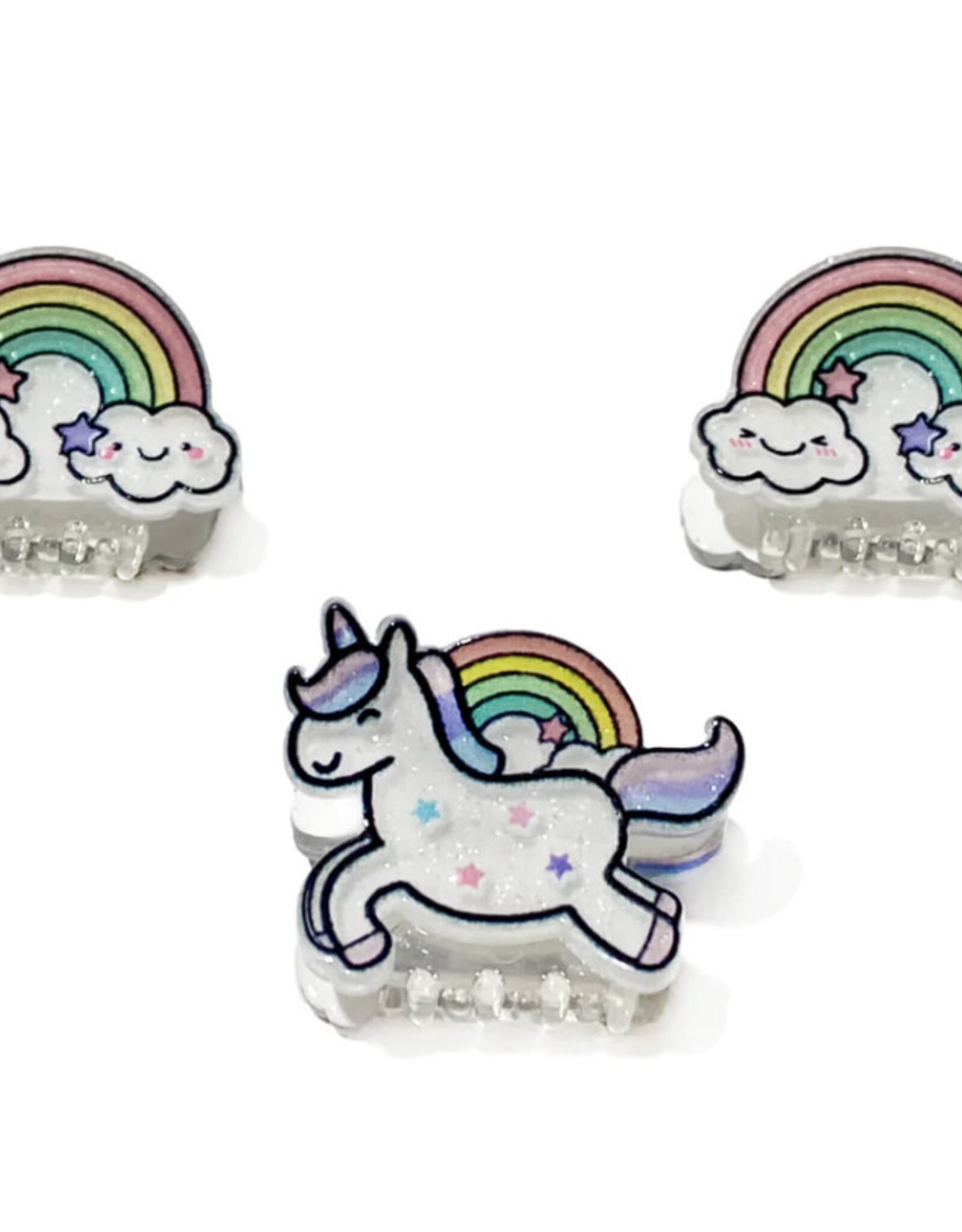 Great Pretenders Unicorn Rainbow Mini Hair Clips