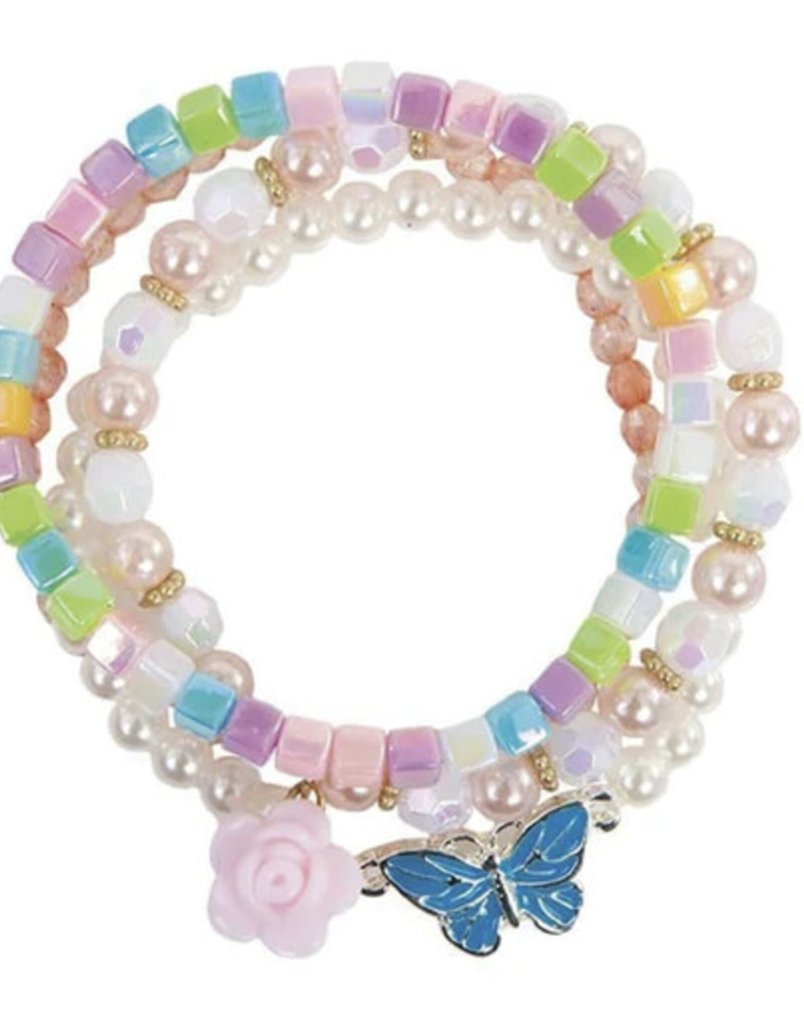 Great Pretenders Pearly Butterfly Bracelet (4 pcs)