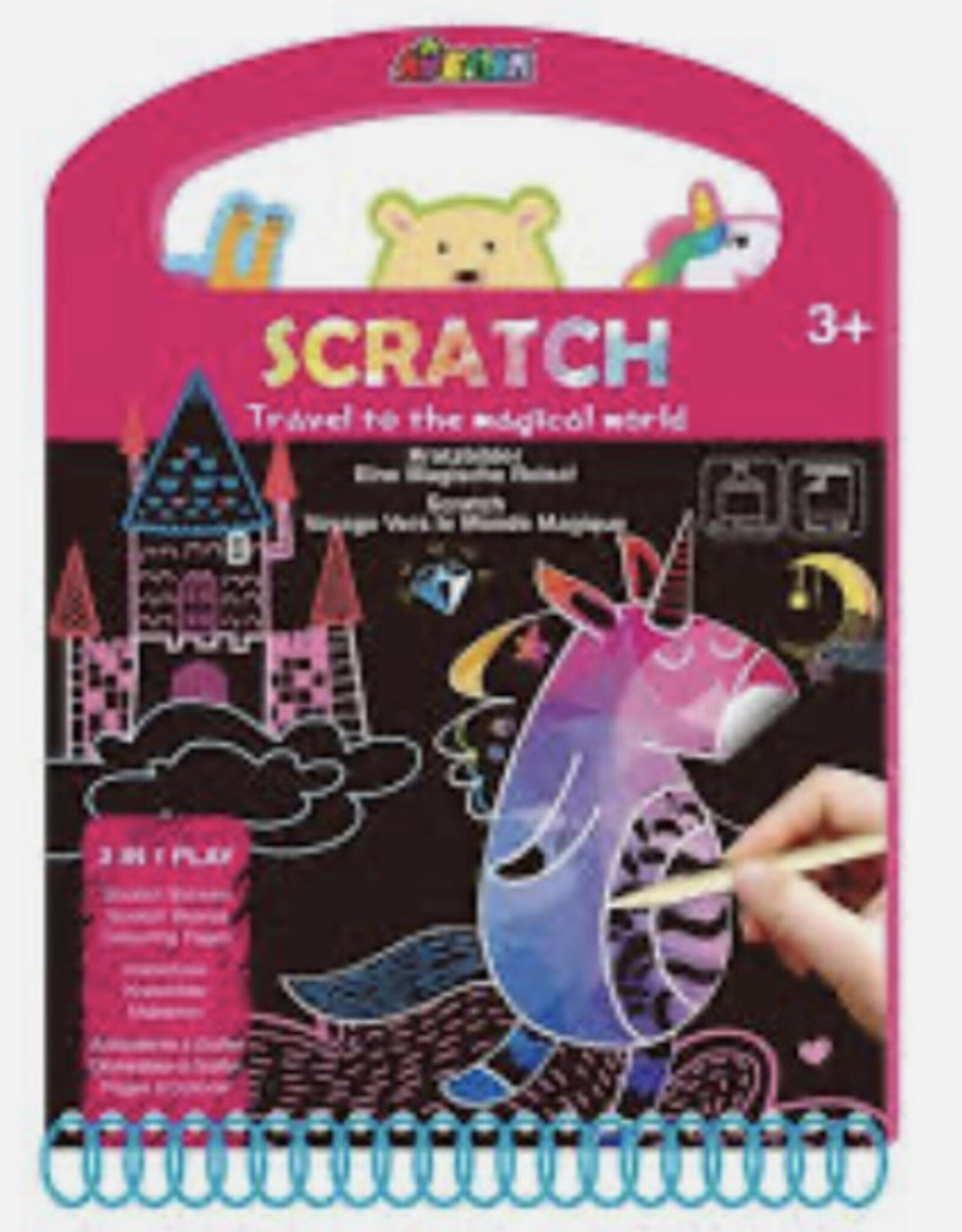 Avenir Travels to a Magical World Mini Scratch book