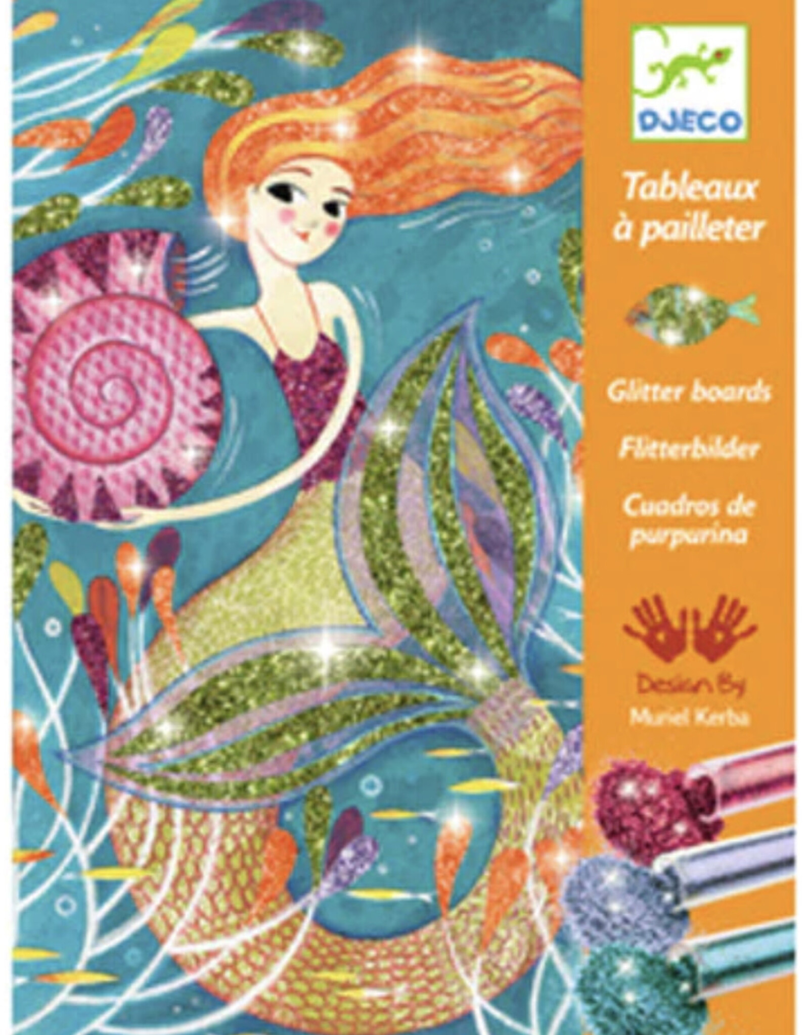 Djeco Mermaid Lights Glitter Art Kit 6-10