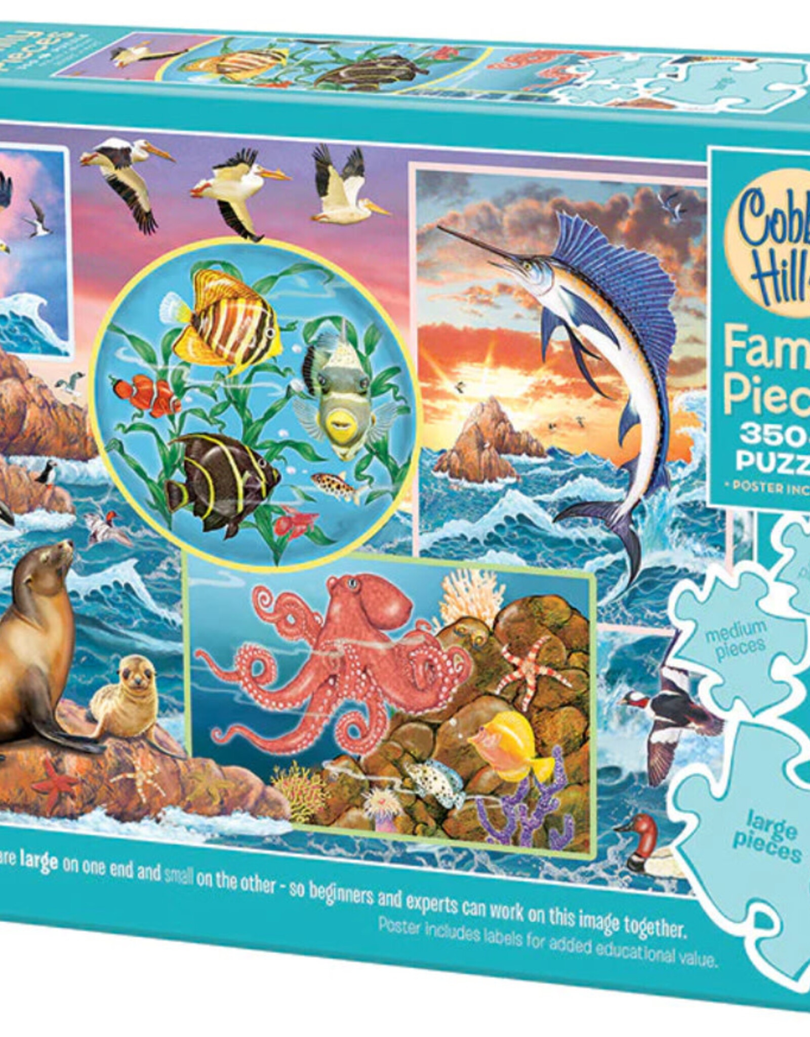 Cobble Hill Ocean Magic 350pc Family Puzzle