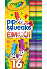 Crayola 16ct Pip-Squeak Stamper Markers, Emoji