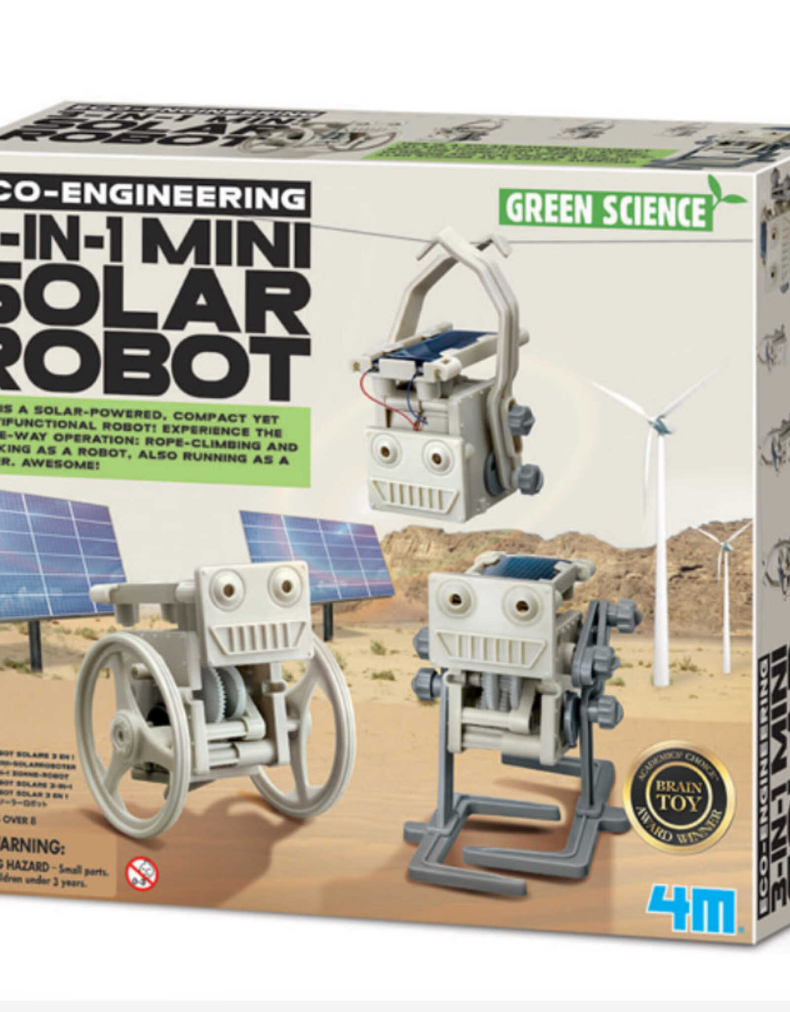 Playwell Green Science 3 in 1 Mini Solar Robot