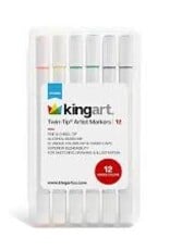 King Arts King Arts Twin Tips Artist Markers 12ct