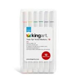 King Arts King Arts Twin Tips Artist Markers 12ct