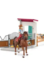 Schleich Horse Box with Hannah and Cayenne