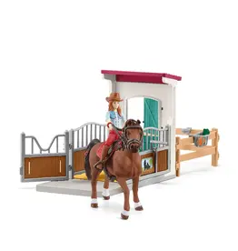 Schleich Horse Box with Hannah and Cayenne