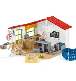 Schleich Veterinary Practice with pets