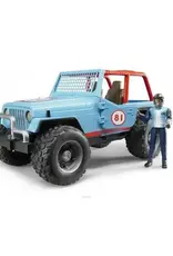 Bruder Blue Off Road Jeep with Driver