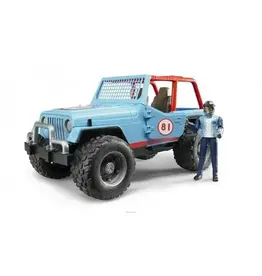 Bruder Blue Off Road Jeep with Driver