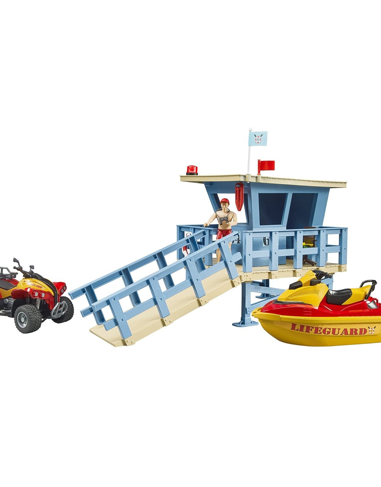 Bruder Bruder Life Guard Station with Quad and Personal Watercraft