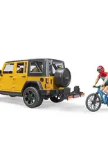 Bruder Jeep Wrangler with mountain biker