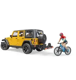Bruder Jeep Wrangler with mountain biker