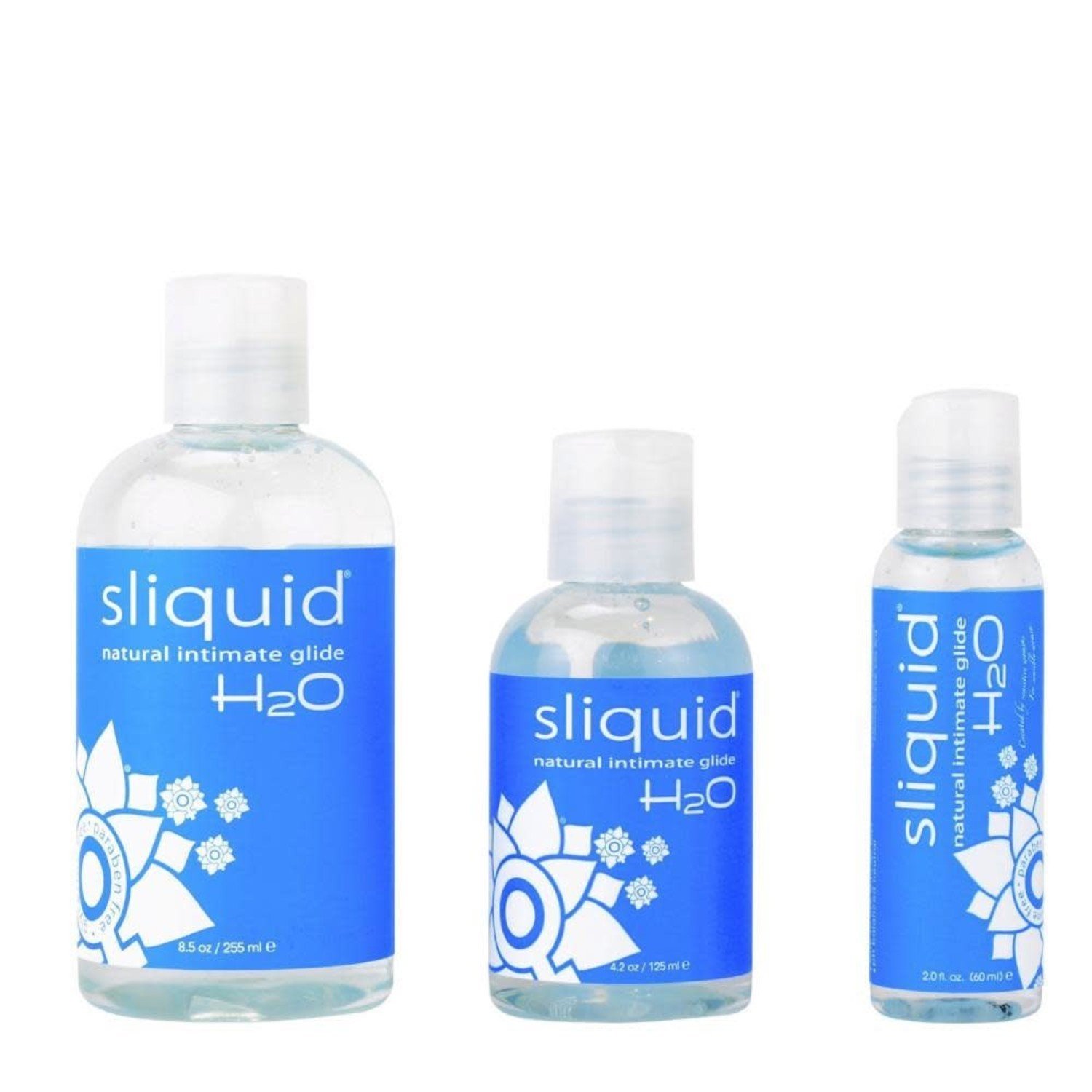Sliquid H2O Water Based Lube, No Fragrance or Taste, Natural Lube Women,  Stain Free, 8.5 fl oz 