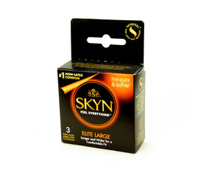 Skyn Elite Large Non-Latex Condoms - The Smitten Kitten Inc.