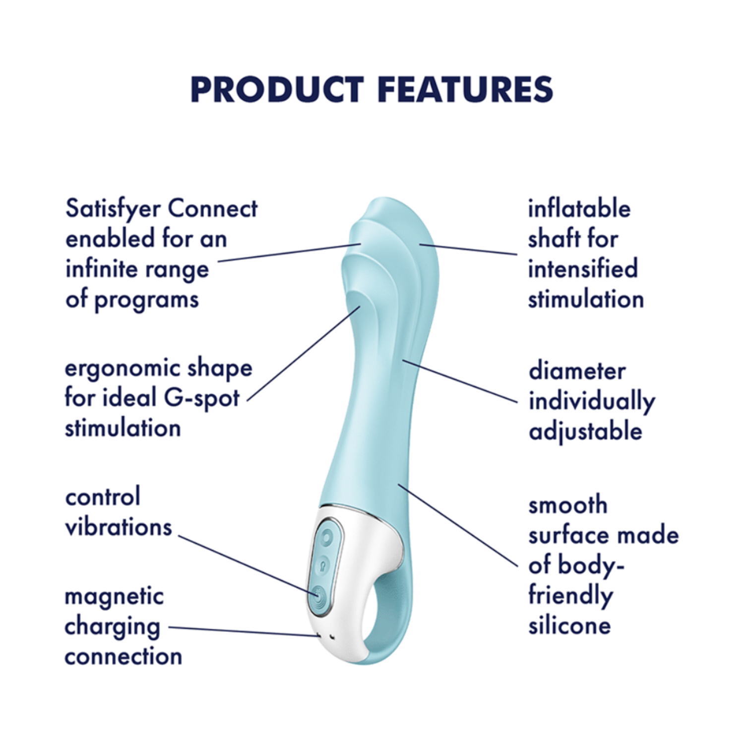 Satisfyer Air Pump G-Spot Vibrator - The Smitten Kitten