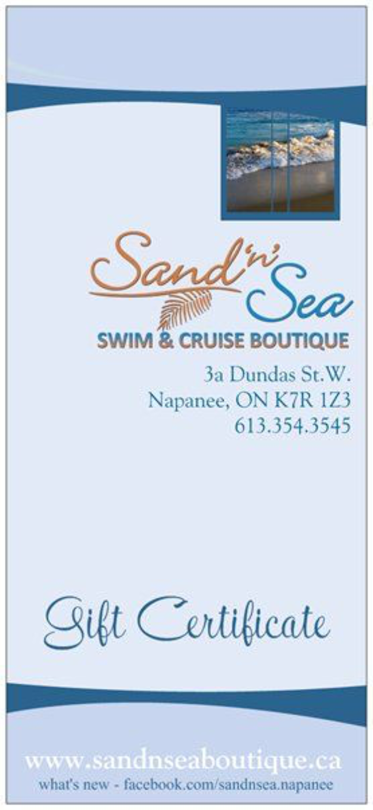 gift certificate $50