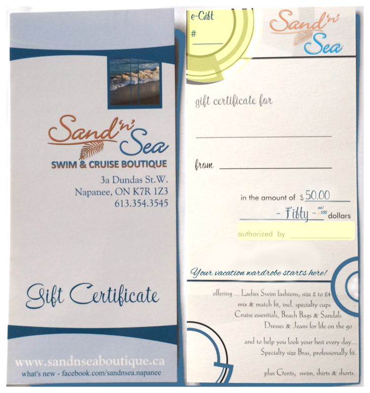 gift certificate $50