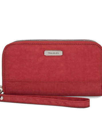 TravelOn RFID Phone Clutch Double Zip