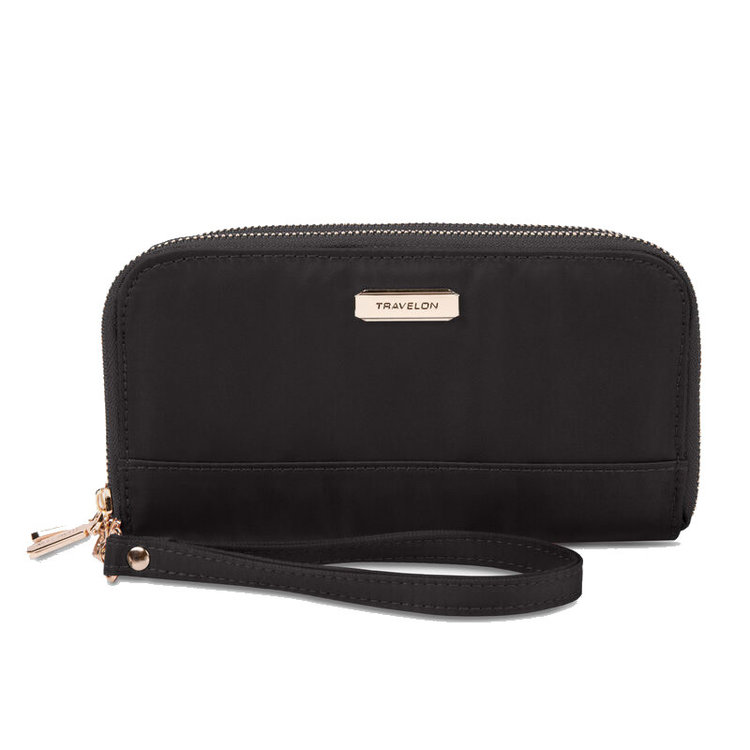 TravelOn RFID Phone Clutch Double Zip