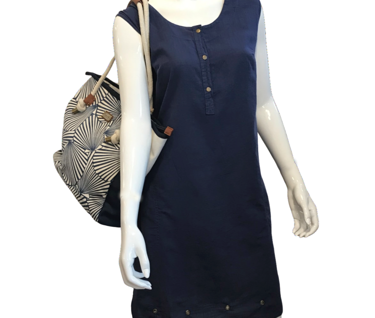 Pretty California Cotton Kate Dress with Grommet Hem