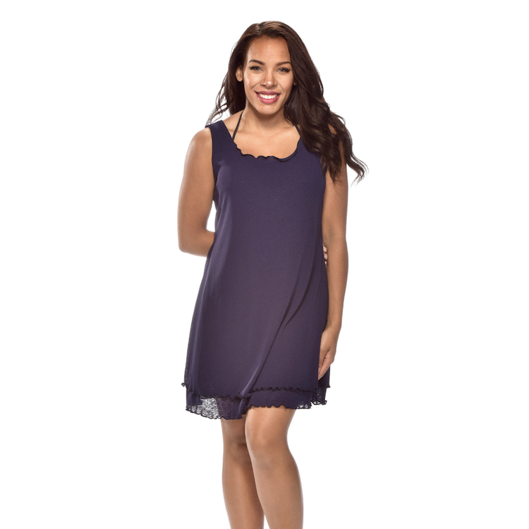 Ruffle Edge Layered Dress