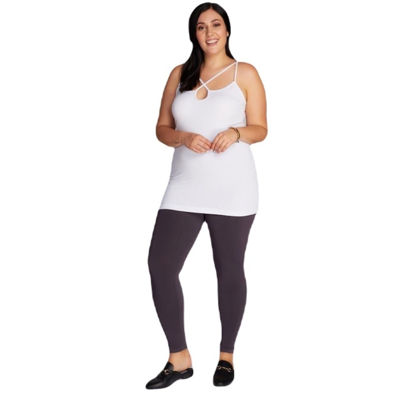 Bamboo Plus Size Legging With Skirt