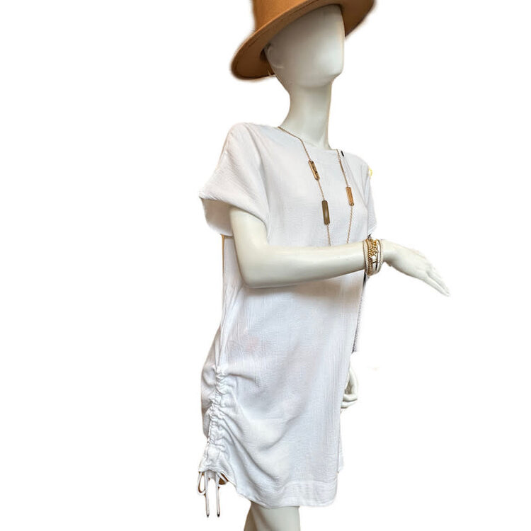 Pretty Pretty Alina Ruched Hem Dress