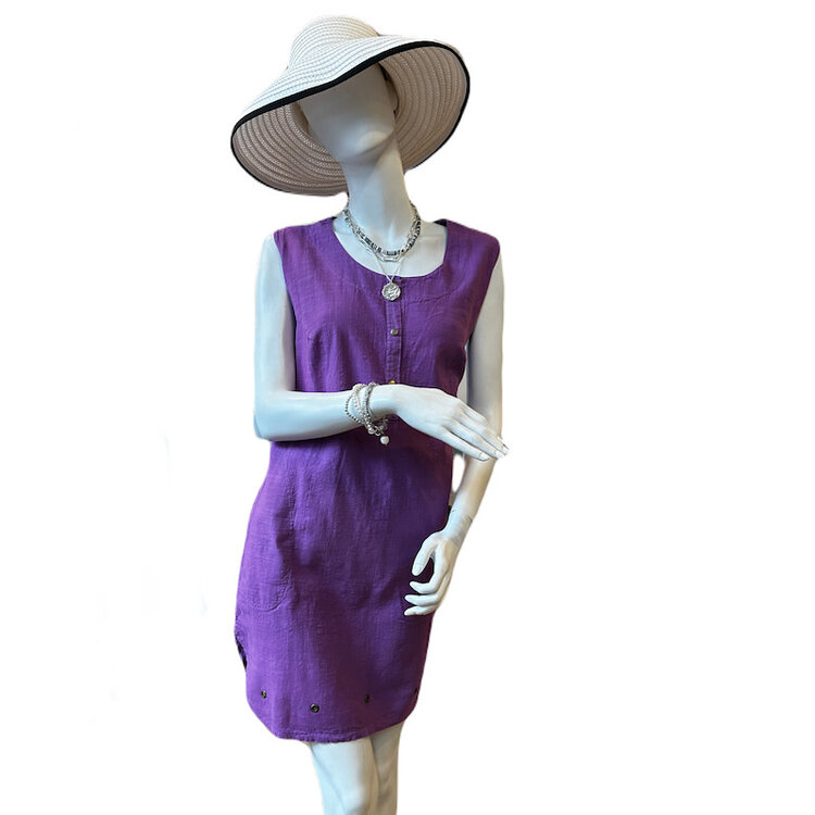 Pretty California Cotton Kate Dress with Grommet Hem