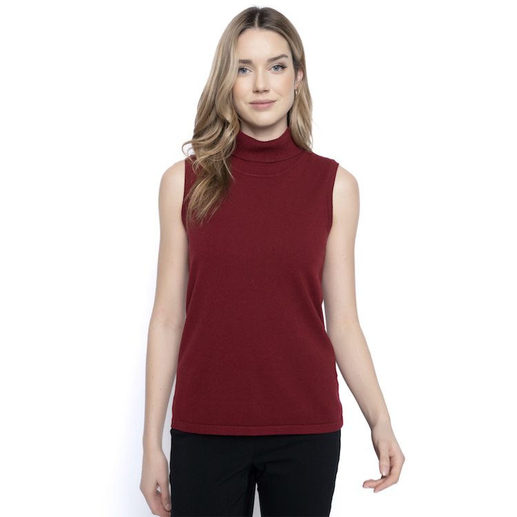 Picadilly Turtle Neck Knit Shell