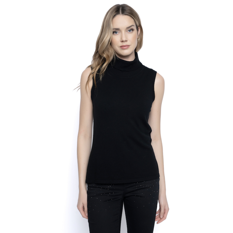 Picadilly Turtle Neck Knit Shell