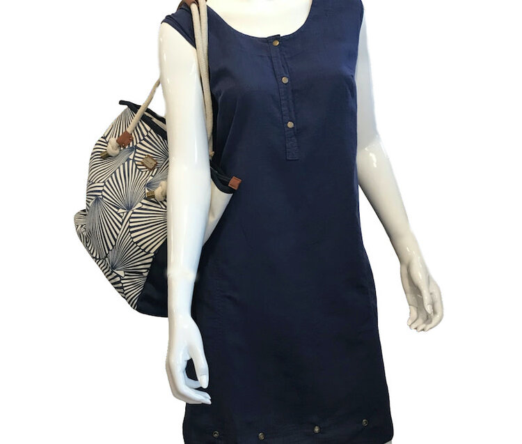 Pretty California Cotton Kate Dress with Grommet Hem