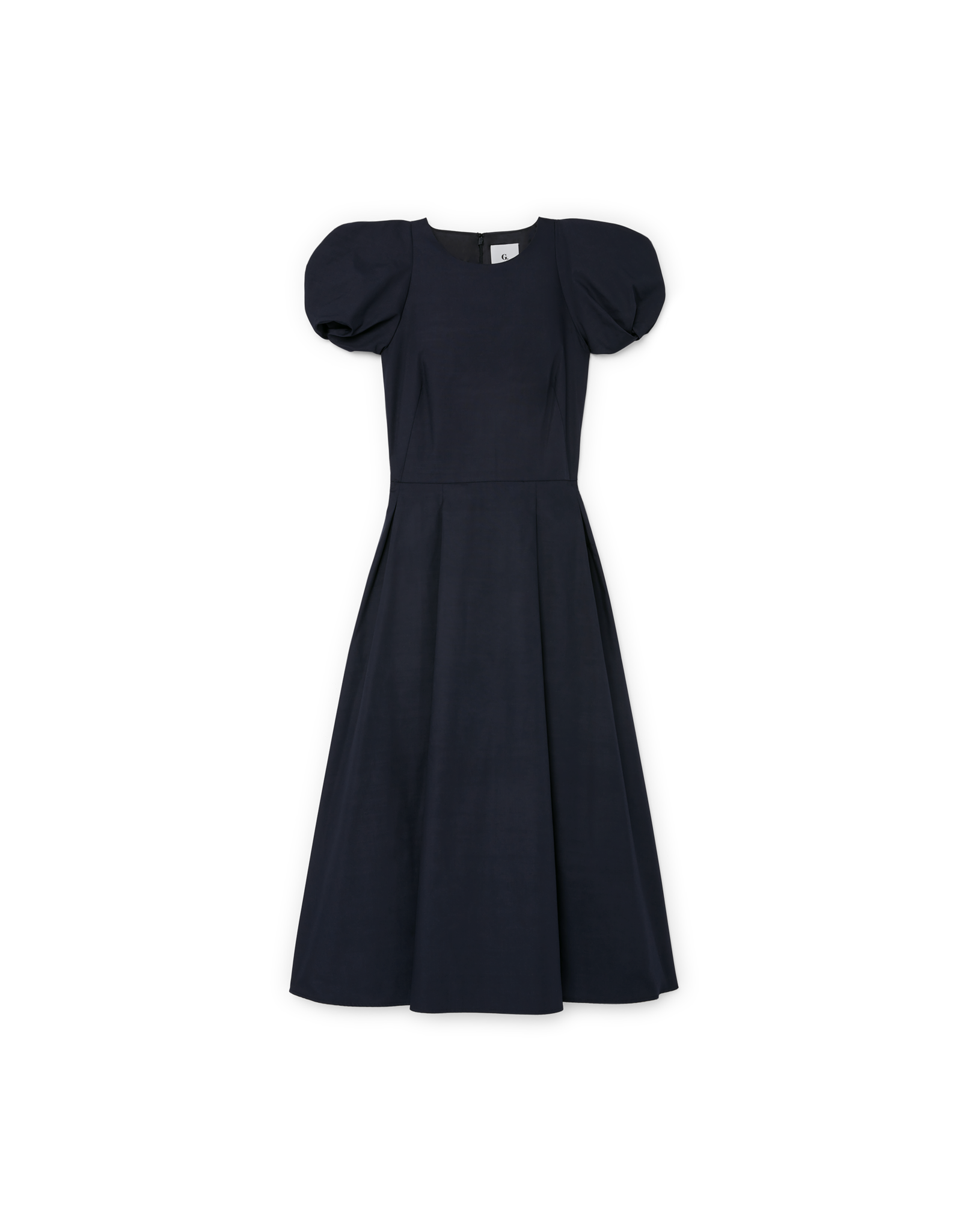 navy mid length dress