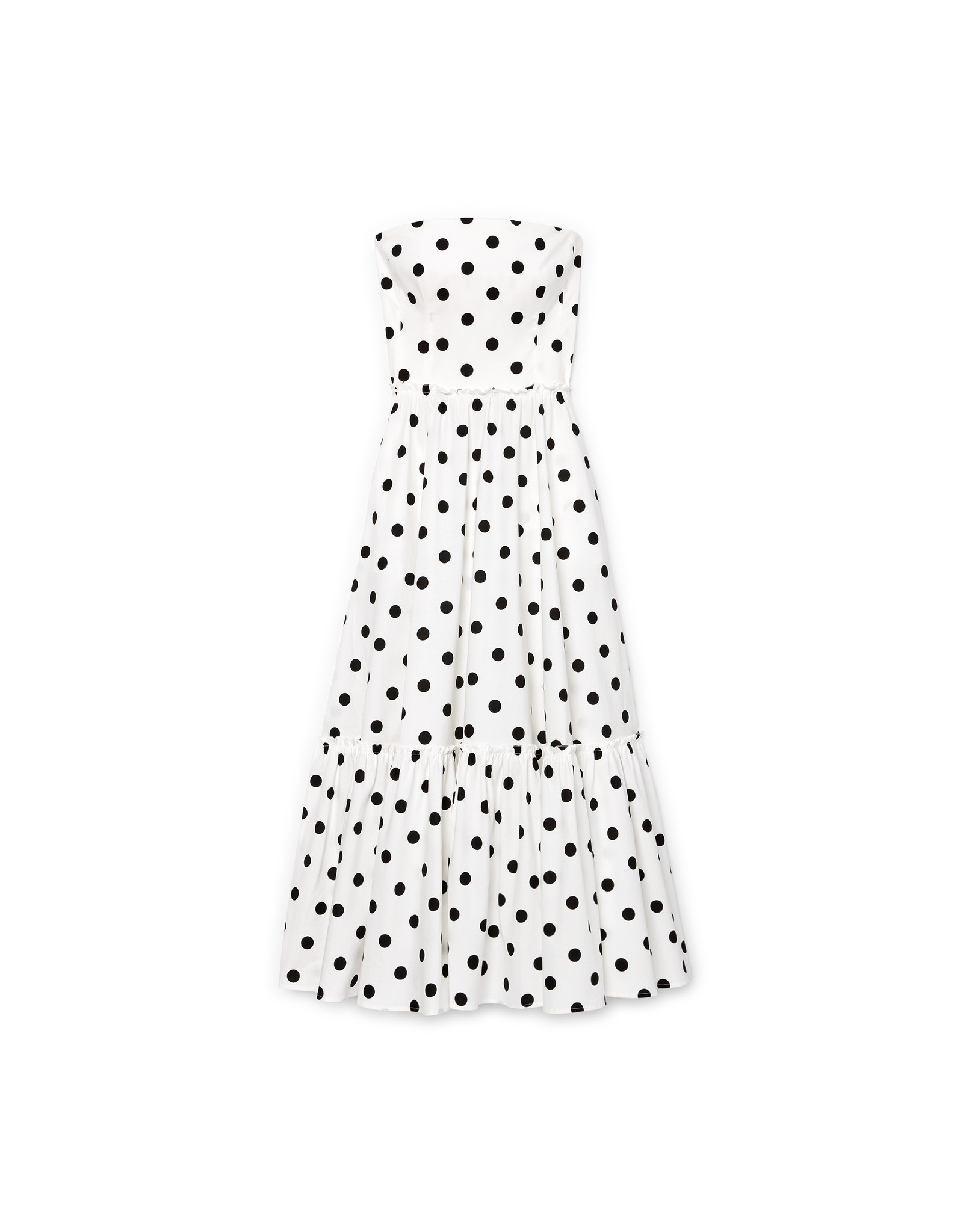 black and white tiered dress