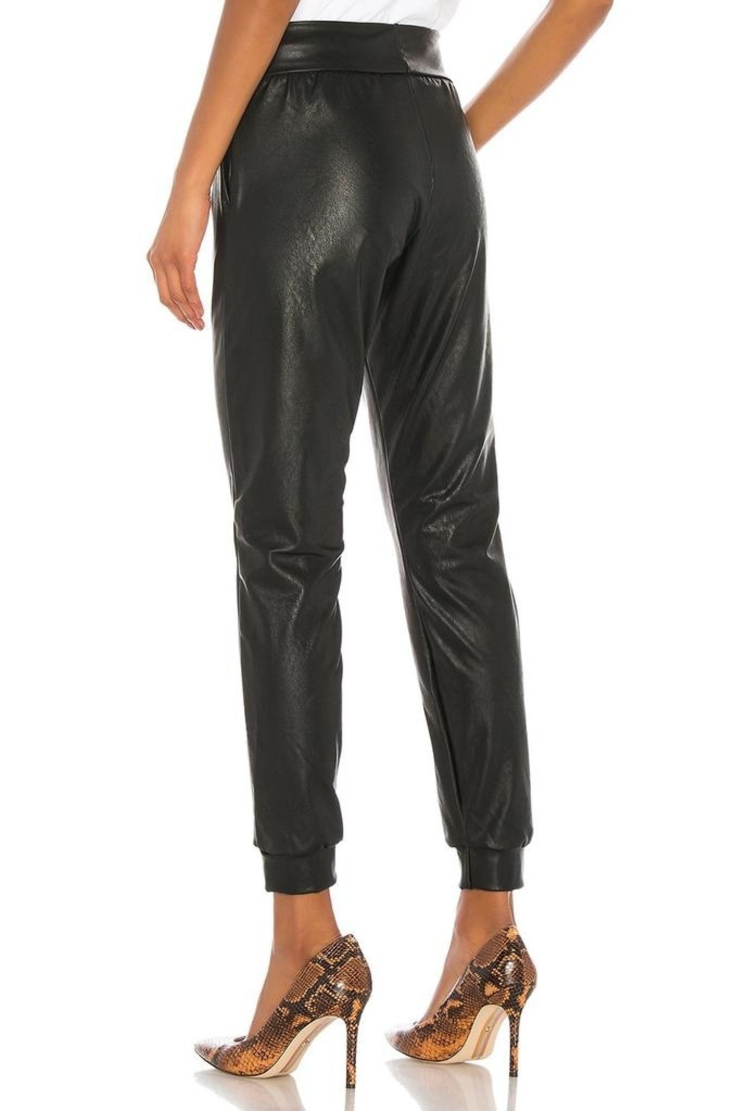 commando Women's Faux Leather Jogger, Black, X-Small : : Clothing,  Shoes & Accessories