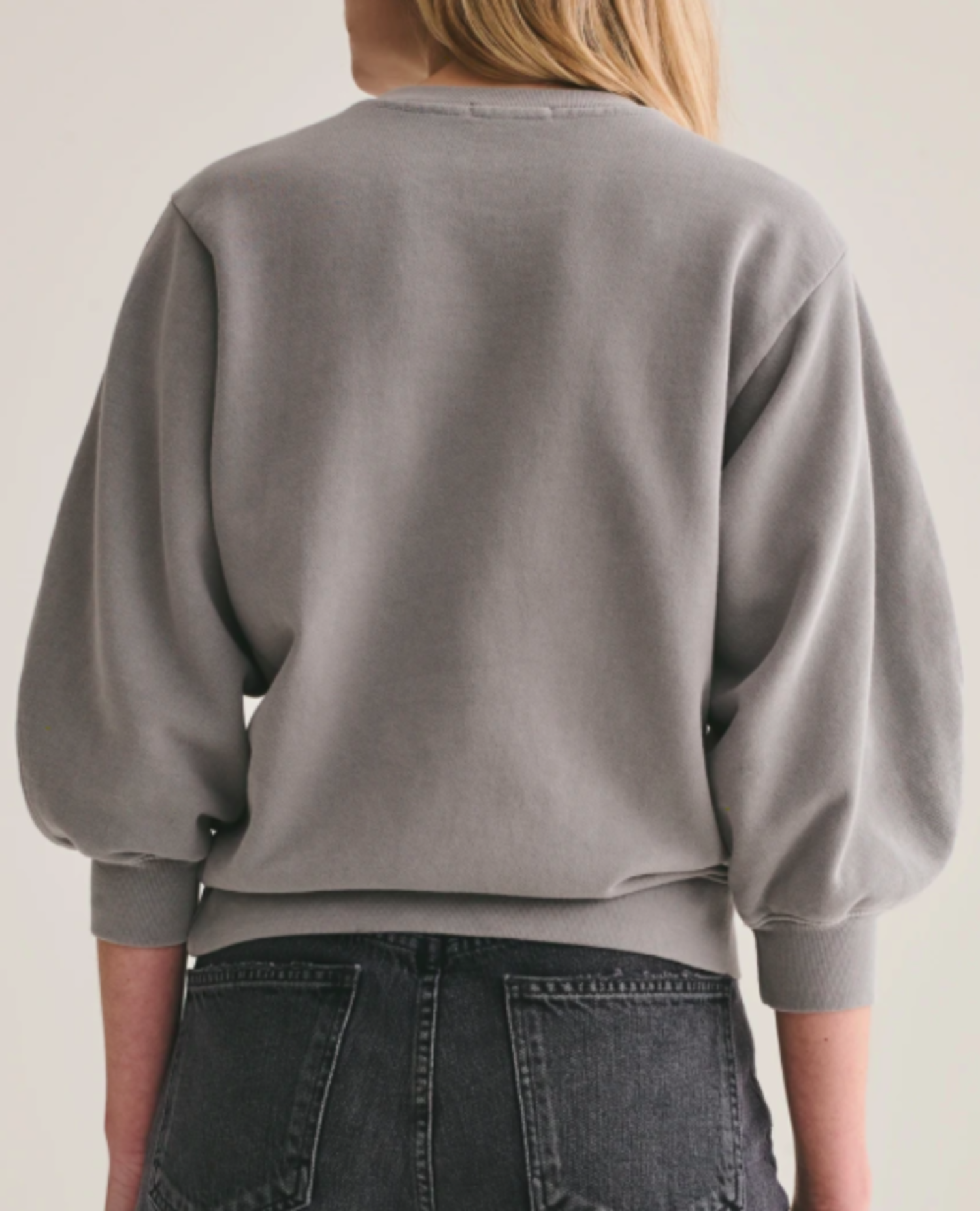 Agolde Thora Sweatshirt Zinc Tryst Boutique