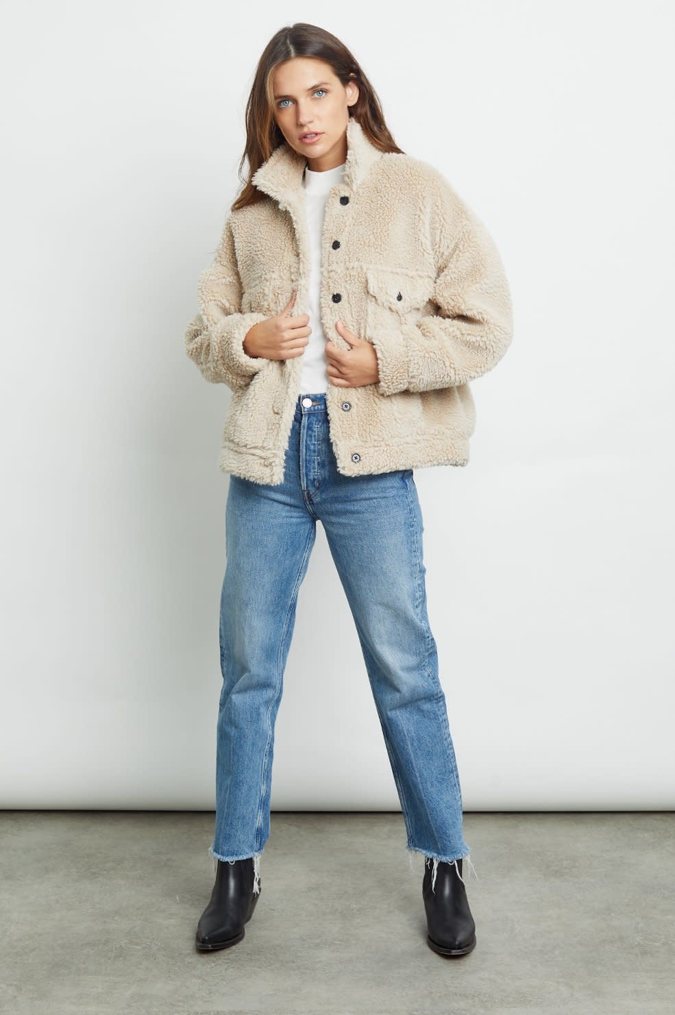 Sherpa pullover hotsell cream