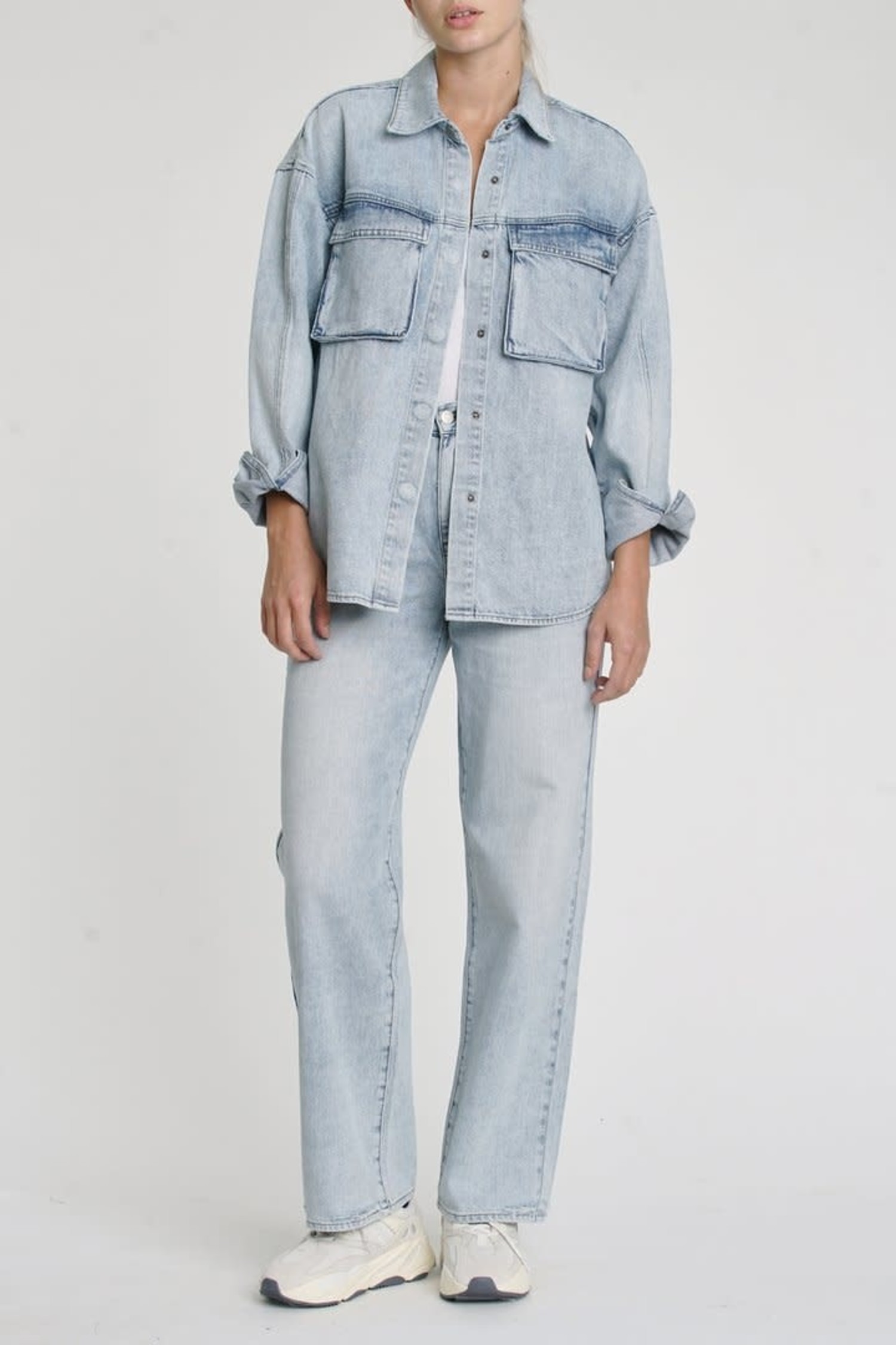 Pistola Frida Utility Denim Shacket Pistola Frida Utility Denim Shacket
