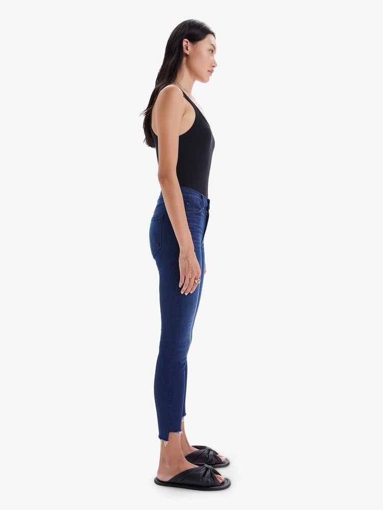 MOTHER Stunner Zip Ankle Fray - Cross Your Fingers