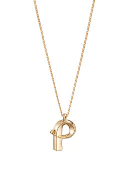 Jenny Bird Monogram Necklace Letter P