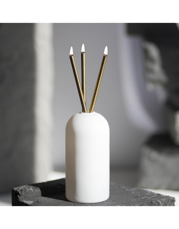 Everlasting Candle Company Candle Sticks 3 Pack Gold