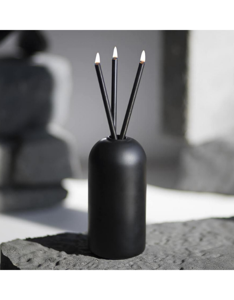 Everlasting Candle Company Candle Sticks 3 Pack Black