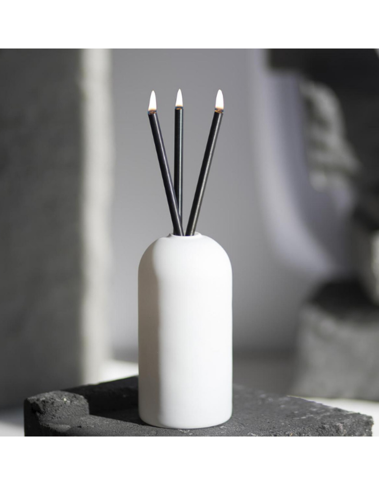 Everlasting Candle Company Candle Sticks 3 Pack Black