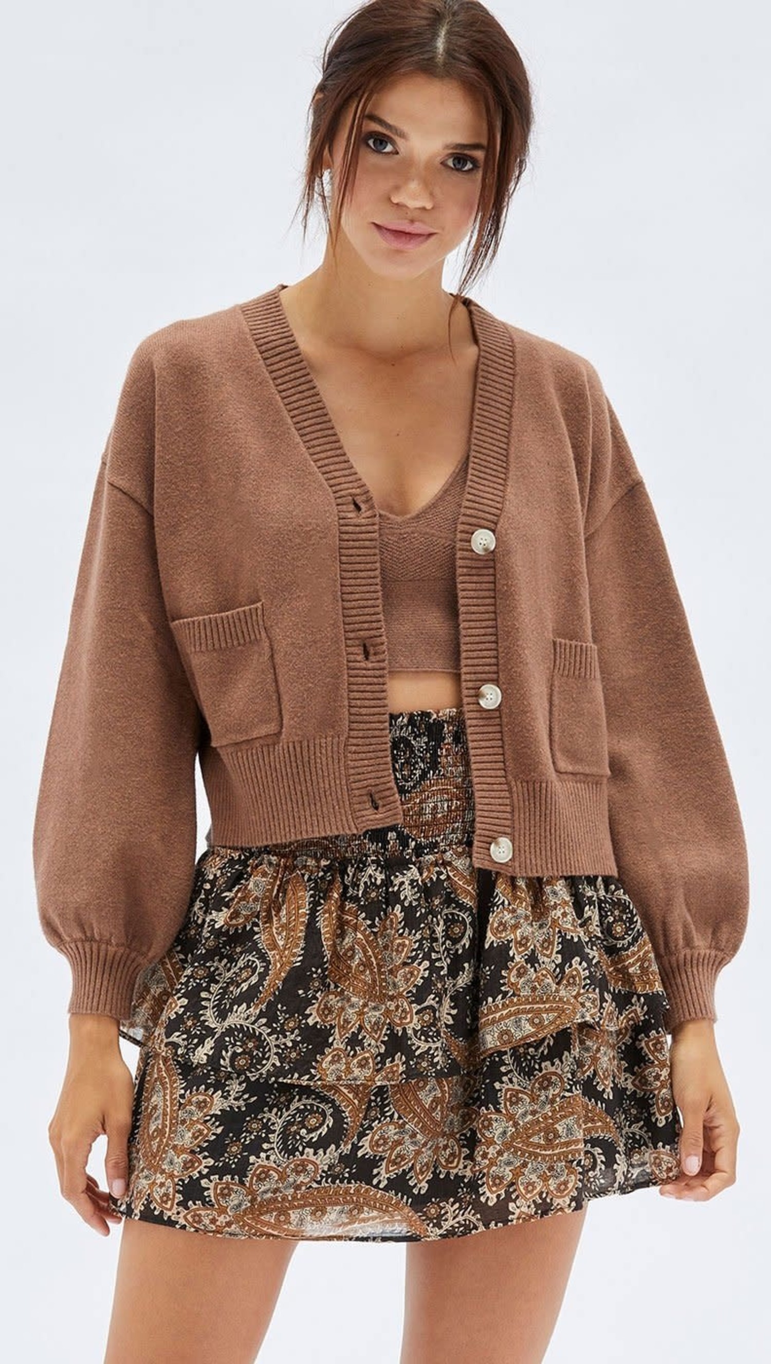 Mink Pink Mirtha Cardigan Copper Tryst Boutique