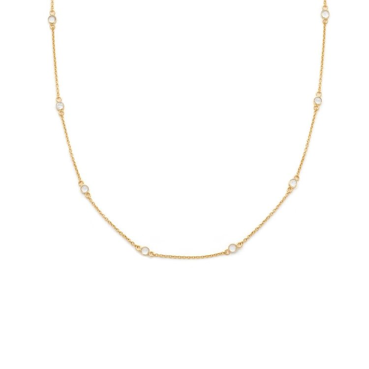 Leah Alexandra Floatesse Necklace White