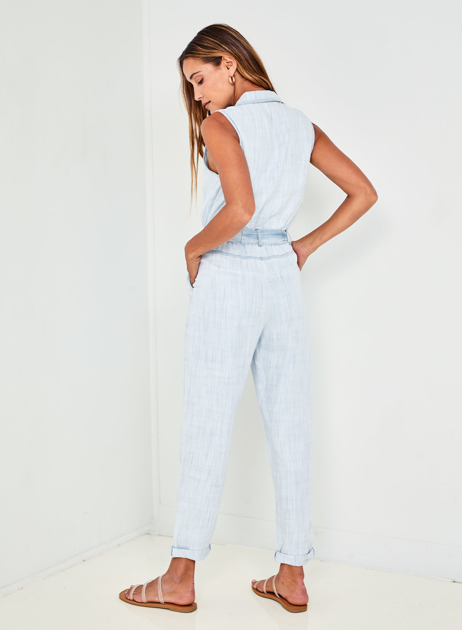 Bella dahl sales denim jumpsuit