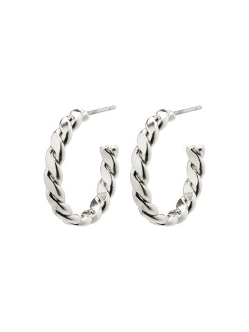 Pilgrim Jewellery Kalila Twirl Hoop Silver