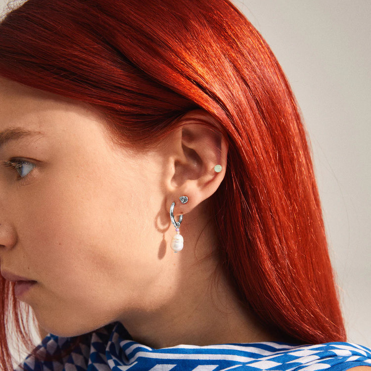 Pilgrim Jewellery Energetic Freshwater Pearl 3 in 1 Set Silver